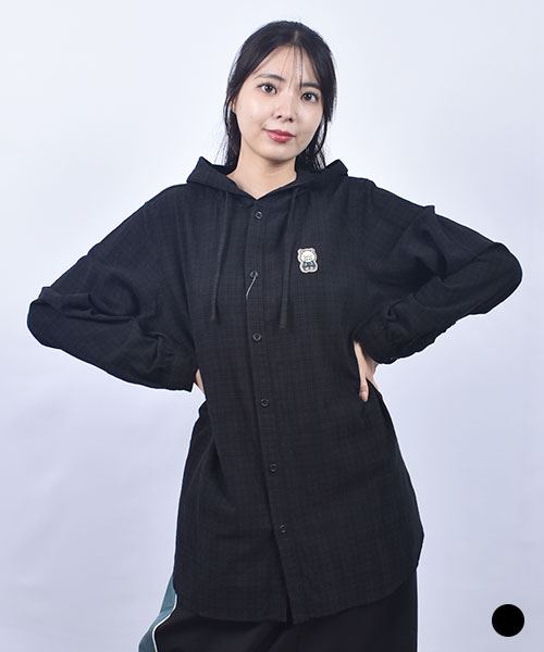 drug store's ブタワッペン シャツ パーカー