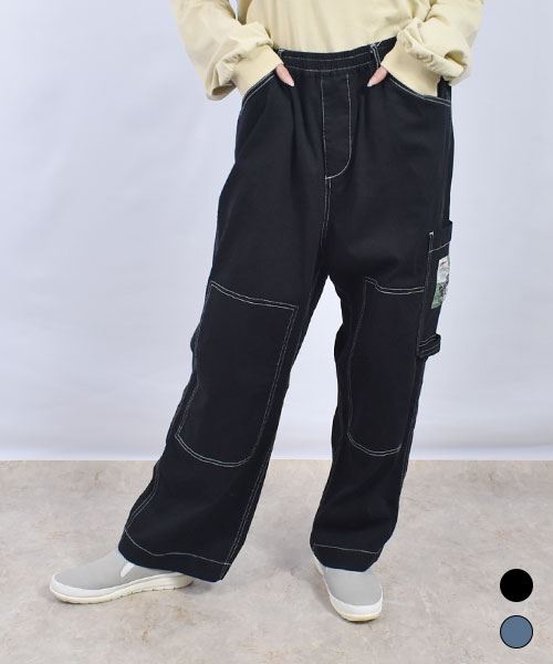 mof manul ひざあて布 マヌルネコネーム ツイル パンツ