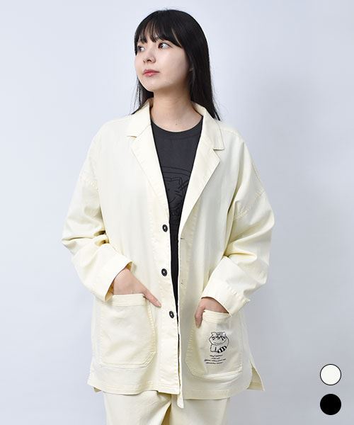 【ジャケット】 シンプル テーラード風 ジャケット