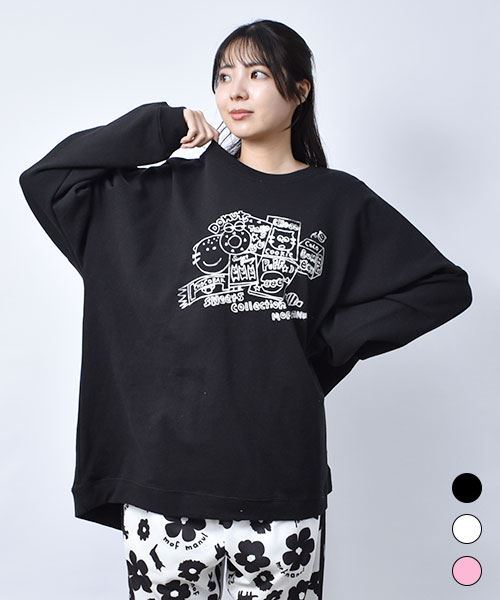 【スウェット トレーナー】 ネコスイーツ ドルマン トレーナー