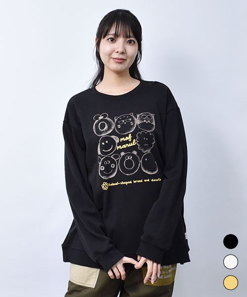 【スウェット トレーナー】 アニマルパン プリント トレーナー