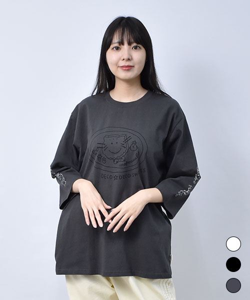 【トレーナー】 デコスイーツ 7分袖 Tシャツ