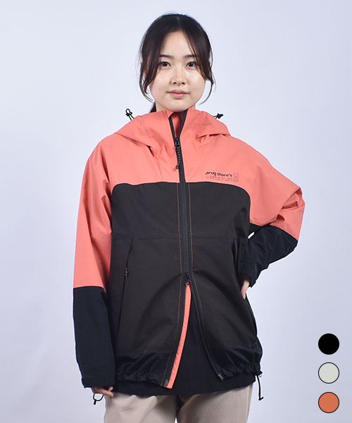 drug store's ナイロン 防風&撥水加工 裾&フードロスト ラグラン ブルゾン