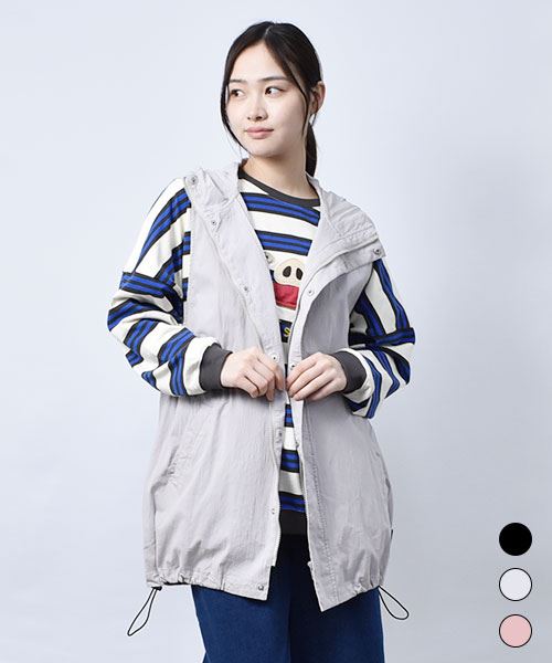 【撥水加工 / スーピマ綿】 フードつき ベスト