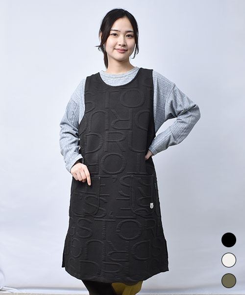 【ジャンスカ】 ロゴ ふくれジャガード ジャンスカ