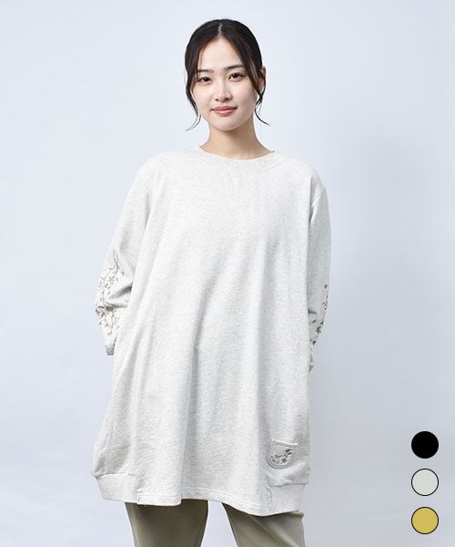 【スウェット トレーナー】 ミニポケ ゆったり トレーナー