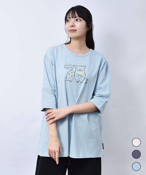 【トレーナー】 ハートン&スマイリー プリント BIGT