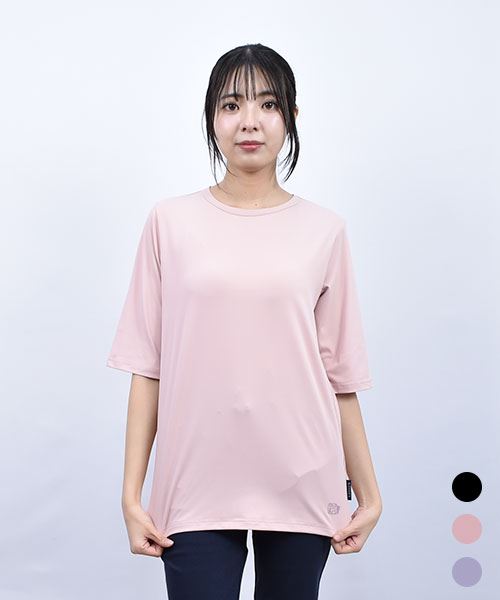 drug store's プリント 5分袖 インナーT