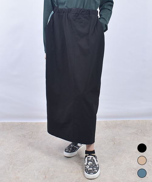 drug store's 脇ライン切替 ブタ刺繍  スカート