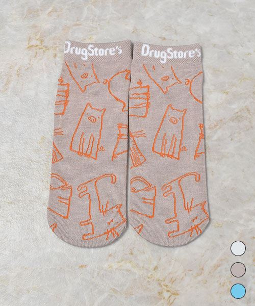 drug store's 【アンクルソックス】 3Pセット買いでお得☆オリジナルソックス