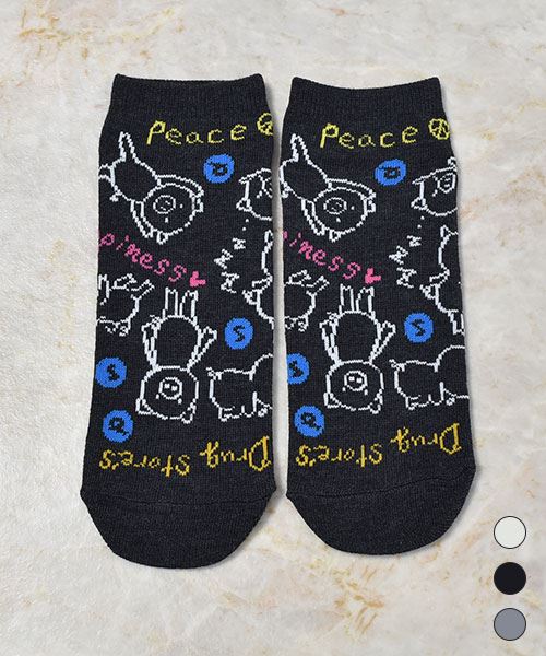 drug store's 【アンクルソックス】 3Pセット買いでお得☆オリジナルソックス
