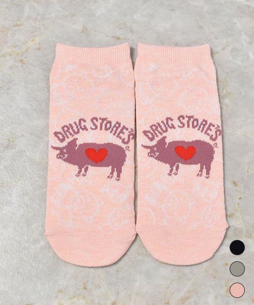 drug store's 【アンクルソックス】 3Pセット買いでお得☆オリジナルソックス