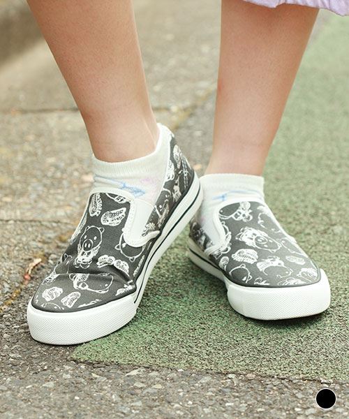 drug store's インソールつき 天使ブタ総柄 スニーカー