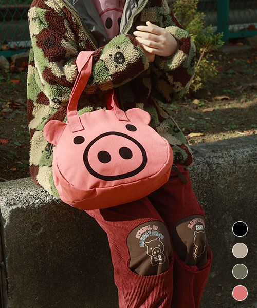 【トートバッグ】 スタンディ 顔バッグ 小