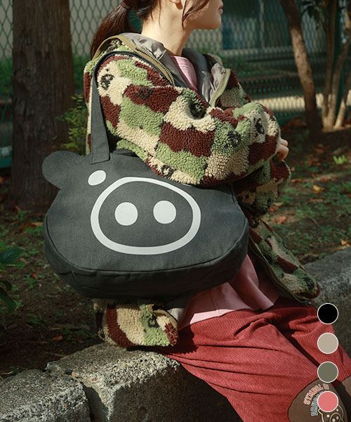 【トートバッグ】 スタンディ 顔バッグ 大