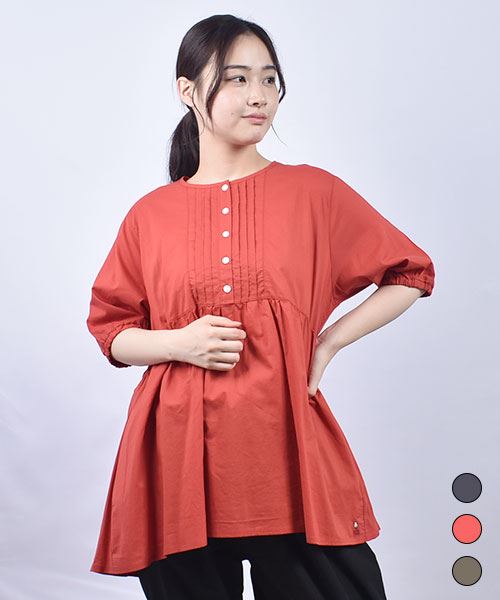 D.S.CLUB 60'sローン ピンタックチュニック