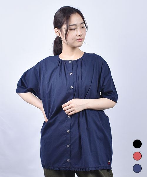 D.S.CLUB 60'sローン 裾フリル ブラウス