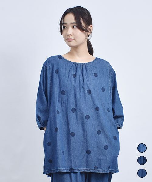 D.S.CLUB 4.5ozデニム ブラウス