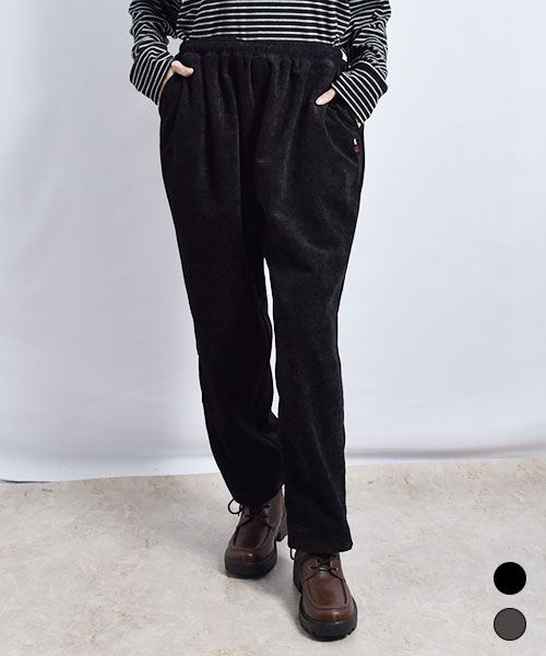 D.S.CLUB ブタ刺繍 ベロア パンツ