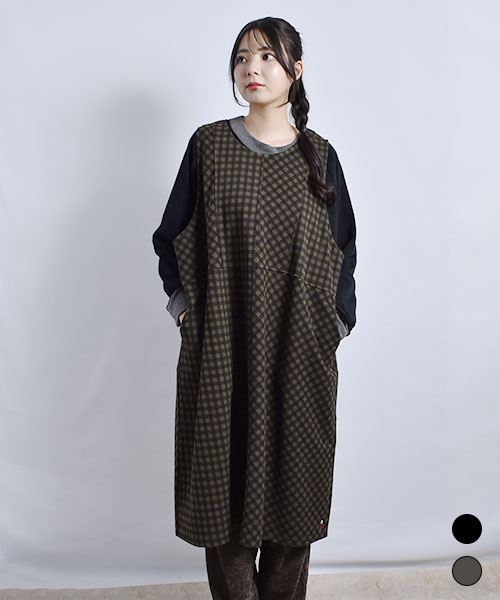 D.S.CLUB ジャガードギンガム ジャンスカ