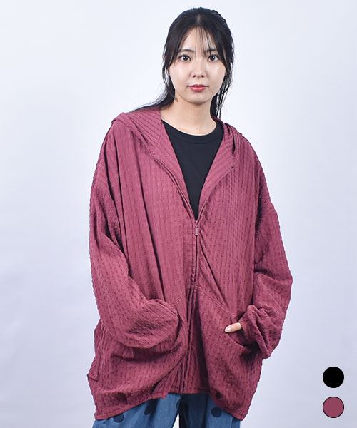 D.S.CLUB 裾タック パーカー