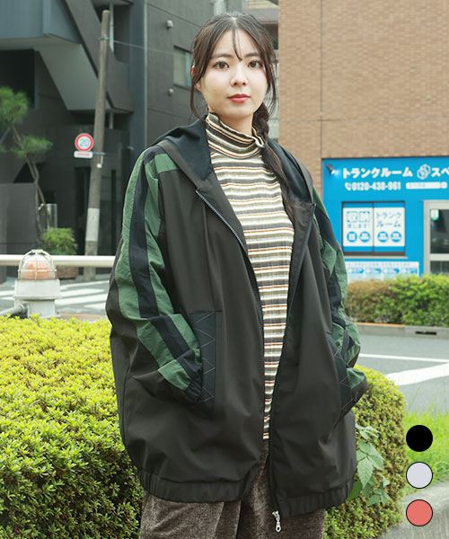 D.S.CLUB 袖ライン 撥水加工 マウンテン ブルゾン