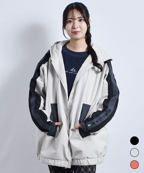 D.S.CLUB 袖ライン 撥水加工 マウンテン ブルゾン