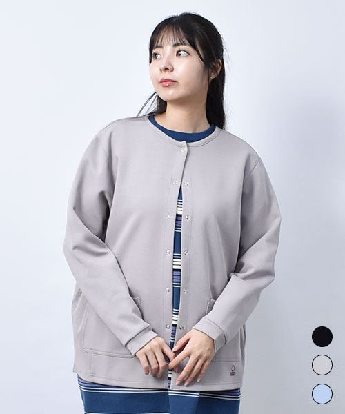 【カーディガン】 スナップボタン カーディガン