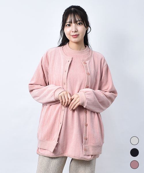 【カーディガン / ニット】 ニットソー カーディガン