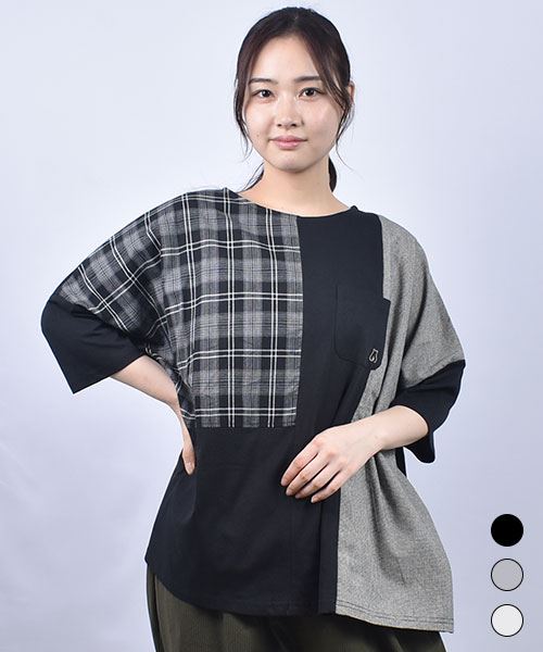 D.S.CLUB 別布切替 BIG シルエットT