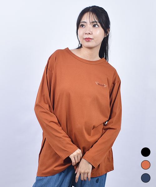 D.S.CLUB 天竺 バックレースアップリケ&プリント 定番 セットイン Tシャツ