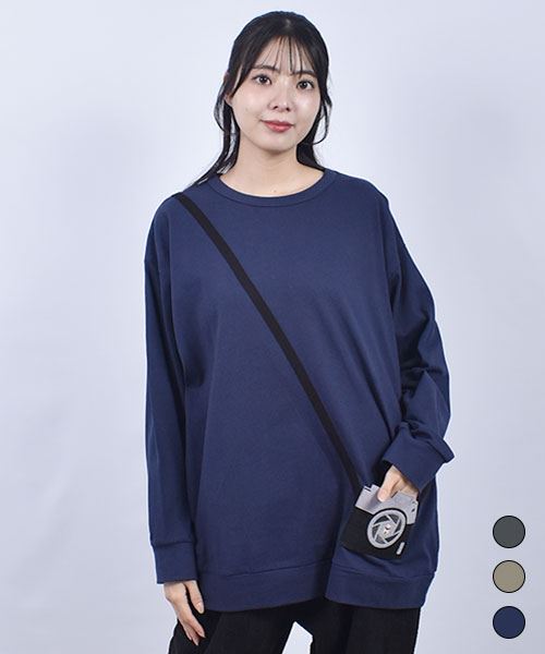 D.S.CLUB 天竺 カメラフェルトポケット 切替 ロンT