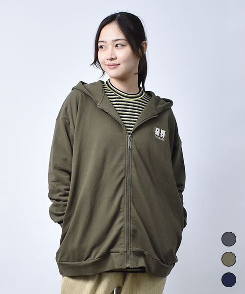 【パーカー】 バックプリント パーカー