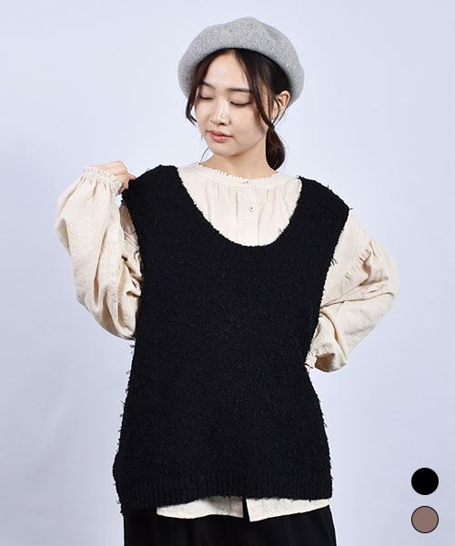 fu-ai チュールヤーン Uネック ベスト